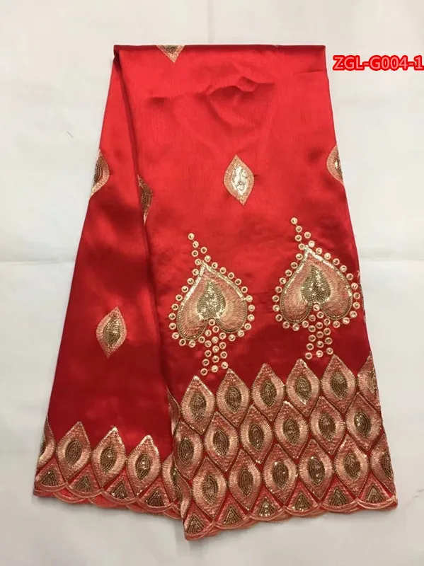 White&ampgold indian George Lace Fabric raw silk Georges with beads and stones African Wedding Nigeria | Дом и сад