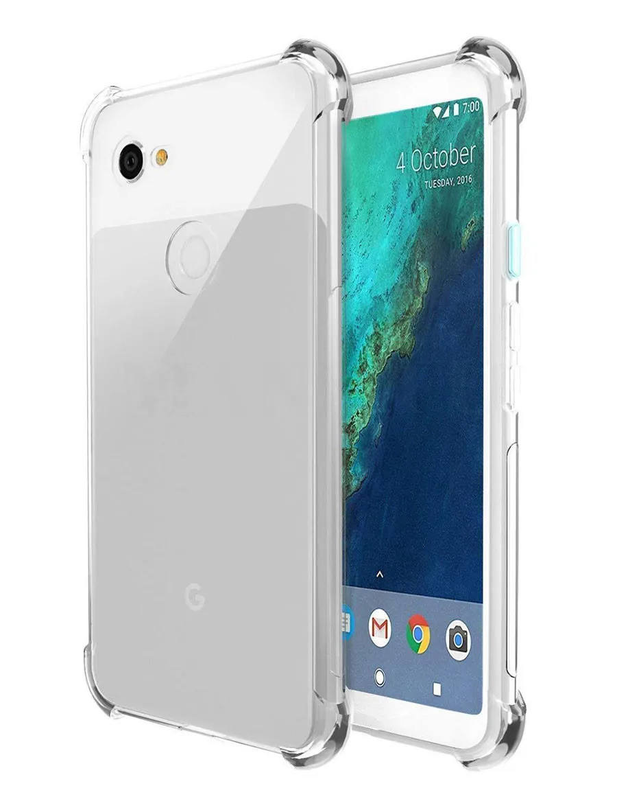 Air Cushion Case Clear Crystal Soft Silicone For Google Pixel 3 XL Silicon TPU Shockproof Full Protection Phone Cover |