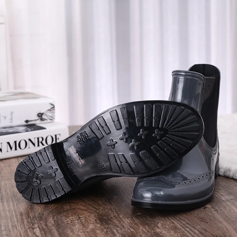 Сапоги Aleafalling женские резиновые дизайнерские полусапожки Супер Классическая