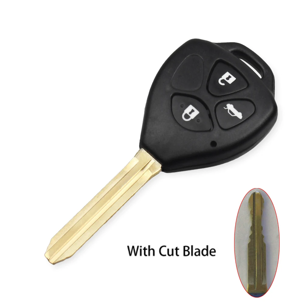 Model 2 KEYYOU резаным лезвие 2/3/4 BT чехол для дистанционного ключа от машины в виде ракушки для Toyota Yaris Prado Tarago Camry Corolla RAV4 REIZ Crown 2007-2012 - Количество кнопок: Model 2
