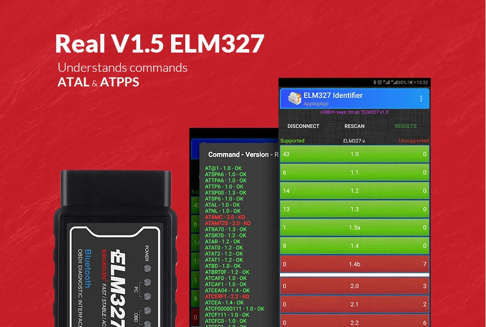 ELM327 V1.5 Wifi/Bluetooth с PIC18F25K80 на Android/IOS Elm 327 считыватель кодов OBD II wifi bluetooth Автомобильный obd2 диагностический инструмент