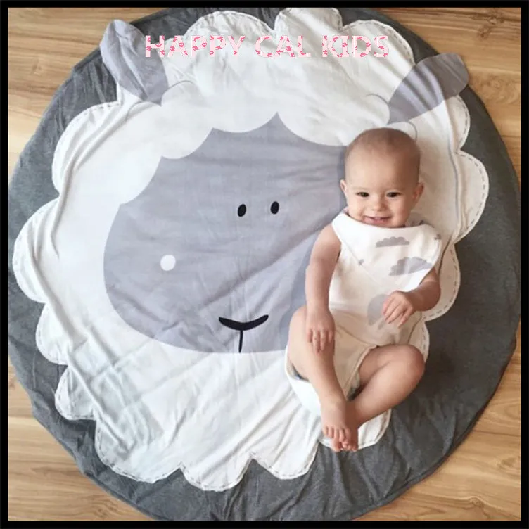 New Nordic style Baby Cute Sheep Blanket Game Mat Kids Animal Crawling Carpet | Дом и сад