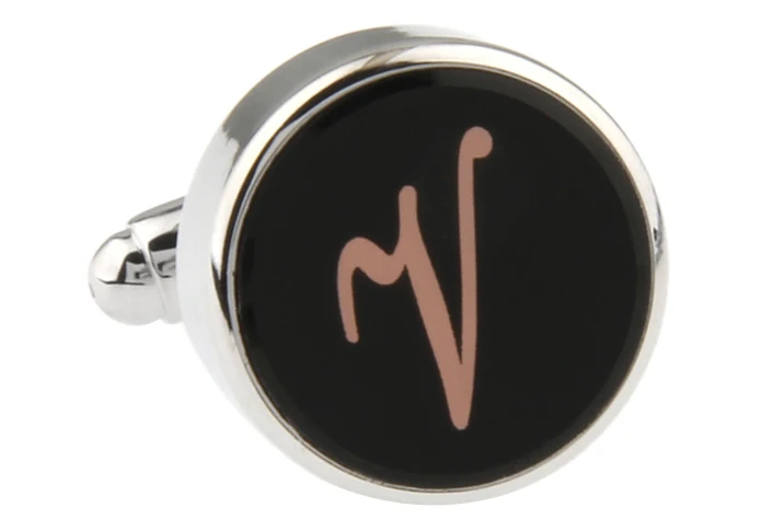 Мужские Запонки Sunnylink серебристые золотые черные запонки с надписью L1083 16 мм N O P Q R