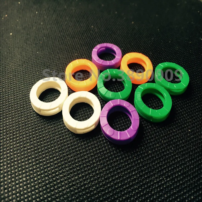 1000 шт. новый полый экологический многоцветный резиновый мягкий замок для ключей