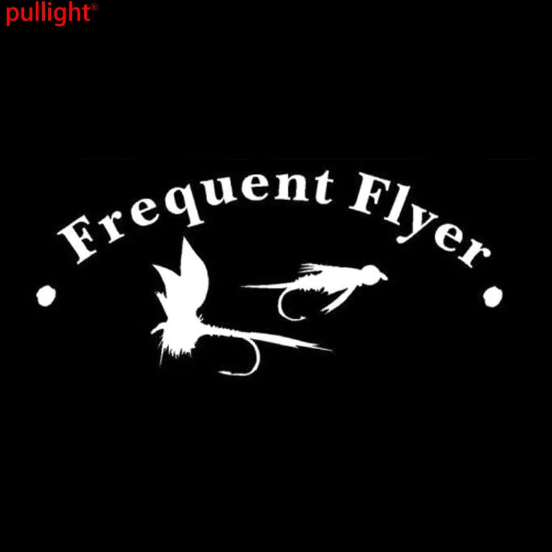 16 см * 7 частая летающая рыба рыболовная приманка забавная Автомобильная наклейка