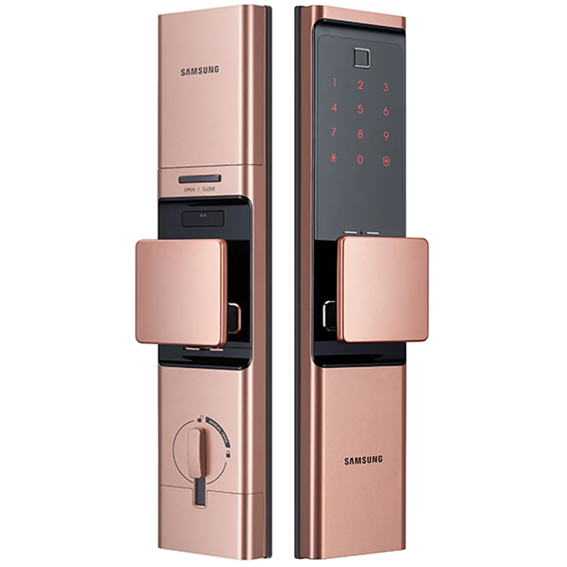 SAMSUNG отпечатков пальцев цифровой Wifi дверной замок много Keyless SHP-DR708/SHP-DR717 английский Verion Eurp Moritse
