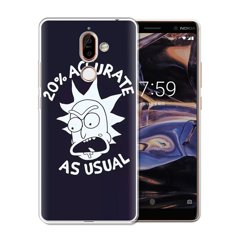 Модный чехол для телефона Nokia 6 1 Plus 7 8 9X3X6X7 2018 Мягкий силиконовый из ТПУ etui comedy Luxury