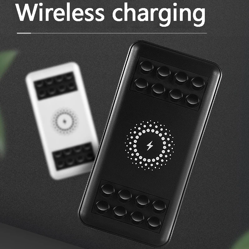 8000 mAh power Bank Беспроводное зарядное устройство для iPhone X 8 3USB беспроводное с