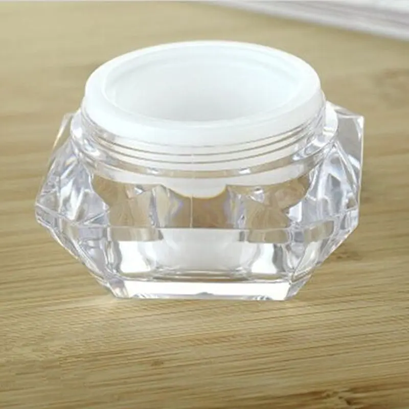 30 шт./лот акриловая Алмазная бутылка для крема в форме ромба 10 г 1 шт. пустая