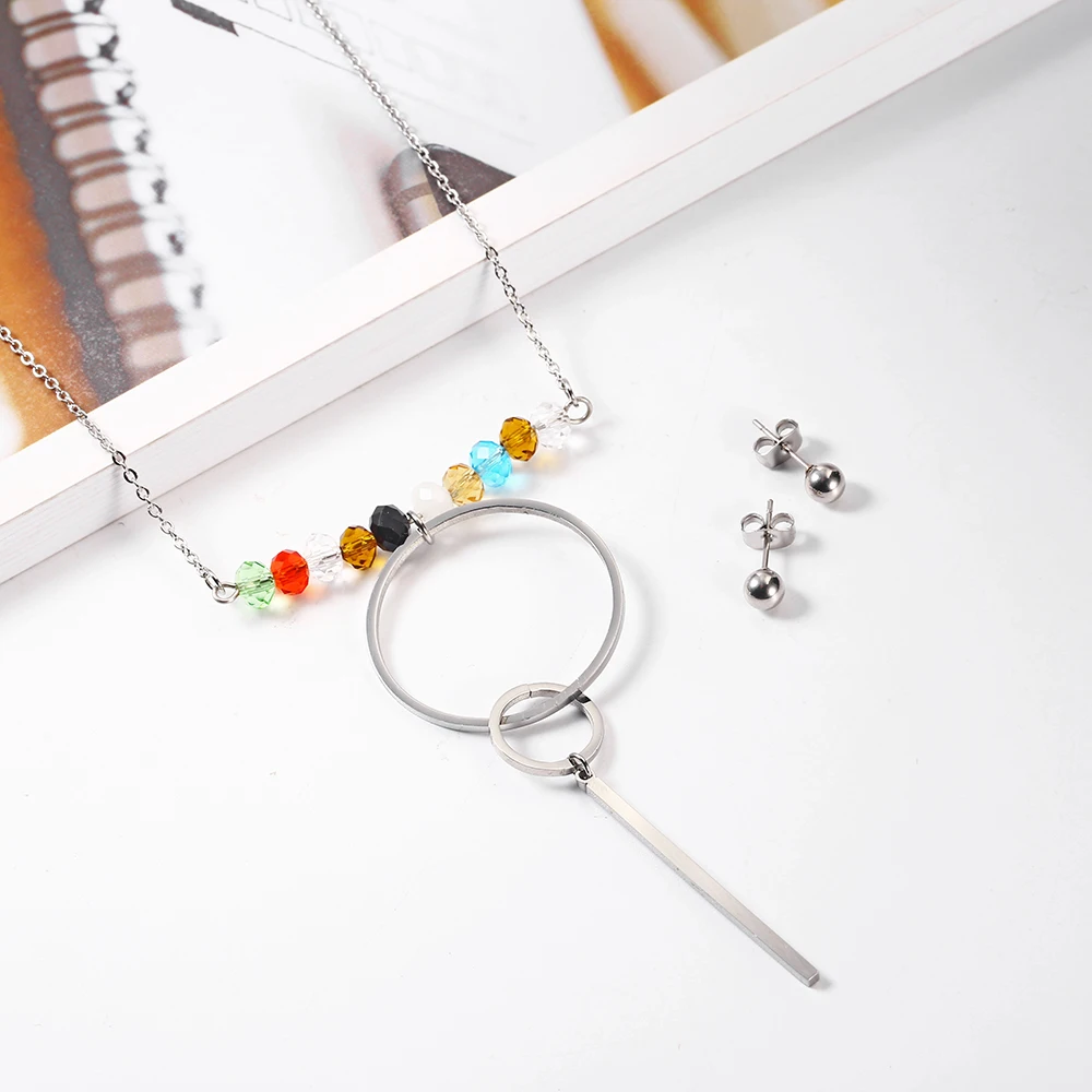 Ювелирные наборы OUFEI из нержавеющей стали Модные женские ювелирные изделия