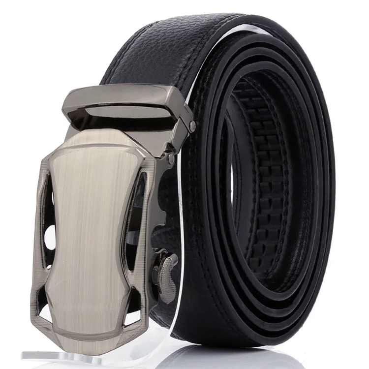 automatic young and middle-aged leisure tie-in belts alloy buckle belt scratch-resistant wear-resistant |