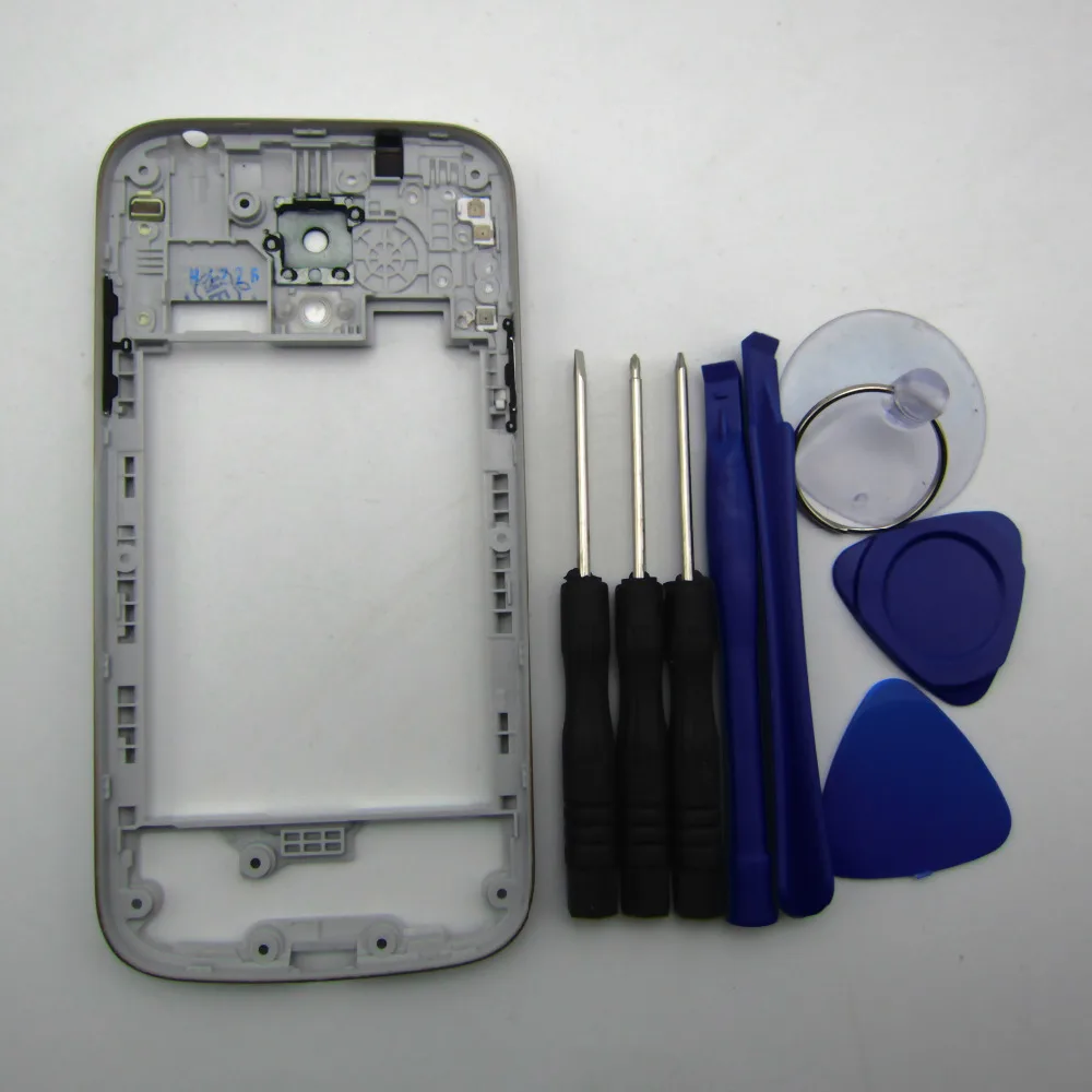 Ремонт Запчасти для samsung Galaxy S4 мини i9190 i9192 i9195 средняя рамка Корпус чехол на