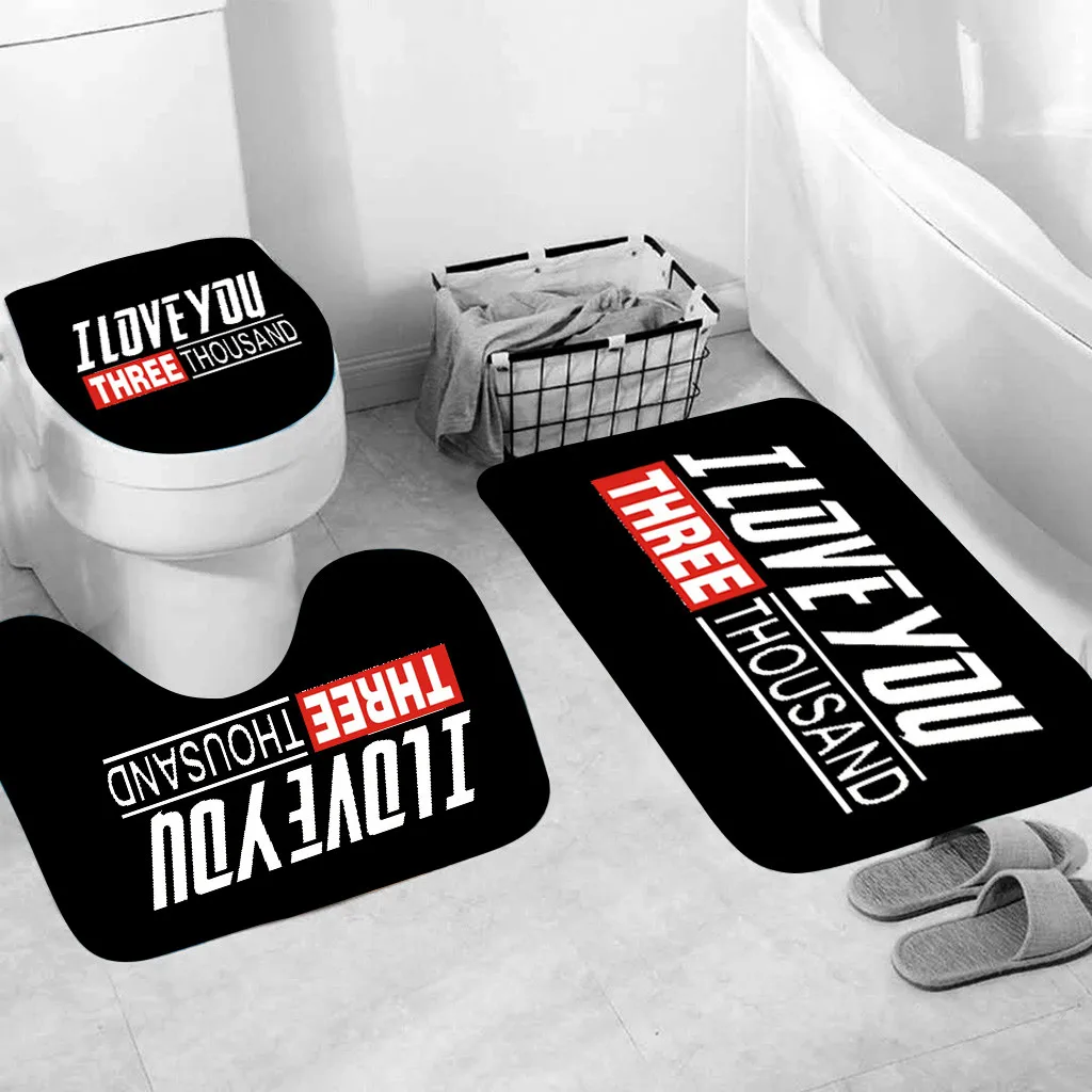Горячие новые продукты 3 шт I love You три тысячи раз нескользящий коврик для ванной комнаты кухонный коврик для ванной комнаты декоративные аксессуары