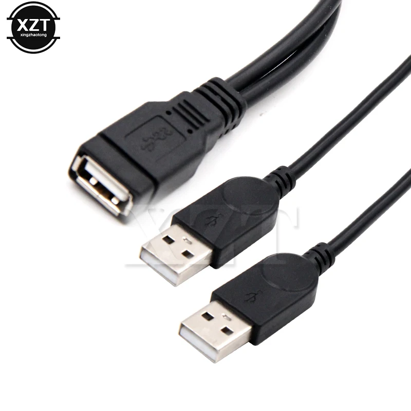 Высококачественный USB 2 0 и кабель с двойным разветвителем переходник разъемом