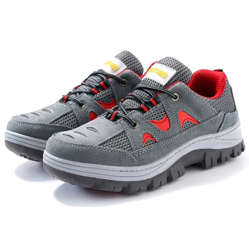 YD EVER Мужская защитная обувь больших размеров модная дышащая рабочая со стальным