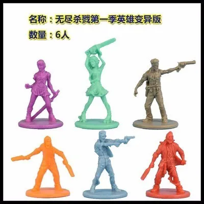 1/72 масштабная пластиковая модельная фигурка из смолы, набор бесконечных Killing Zombicide статическое моделирование DIY игрушки хобби Инструменты настольная игра солдат - Цвет: Светло-желтый
