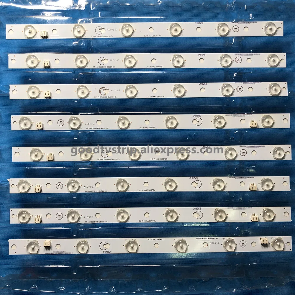 1set=8pieces AM01 4218-D led backlight IC-A-KKL39D073R/L RF-AH390B32-0601R/L |