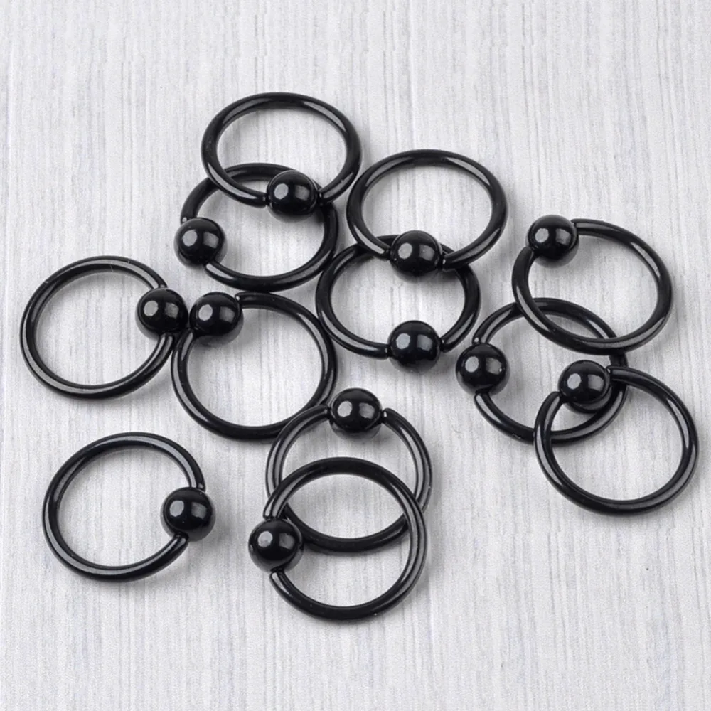 1Pc Stainless Steel Rings Eyebrow Tragus Nose Nipple Ring Bar CBR Lips Piercings tragus ring Body Jewelry | Украшения и