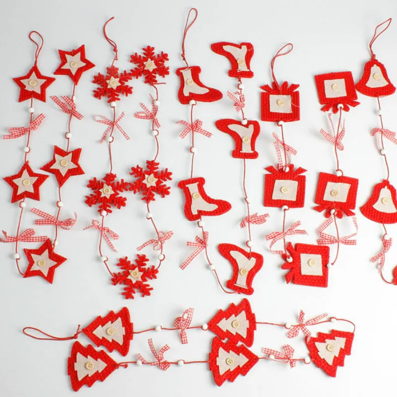 Рождественские шерстяные Knit Drop украшения окна магазина Xmas Декор рождественские