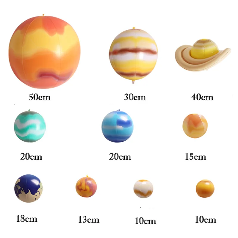 

Imitation Solar System Nine Planets Model Children Inflatable Ball Early Learning Toys For Kids Outdoor Fun Birthday Party Props
