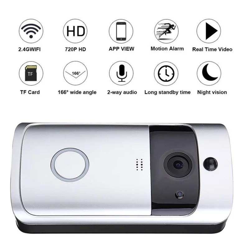 Zaiyou WiFi умная беспроводная камера безопасности HD 1080p ночное видение видеодомофон