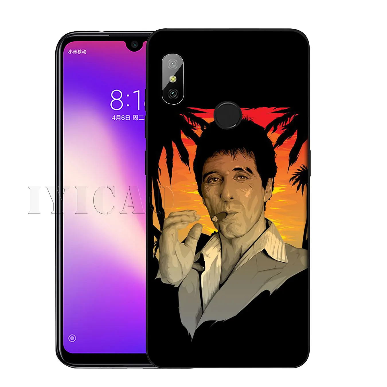 Scarface Tony Montana Luxury High-end Protector Soft Case for Xiaomi Redmi K30 K20 8A 7A 6A 5A S2 GO Note 8 8T 7 5 6 Pro |