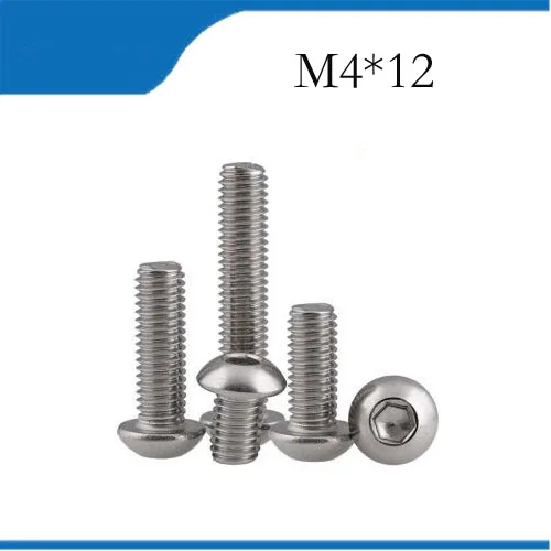Винты M5 ISO7380 304 из нержавеющей стали A2 с круглой головкой 30 шт.|button head screws|round screwhead