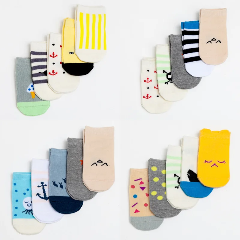 

Aikway Newborn Cotton Socks Cute Cartoon Infant Boy Girl Socks Baby Floor Socks Toddler Antislip Socks Invisible Socks