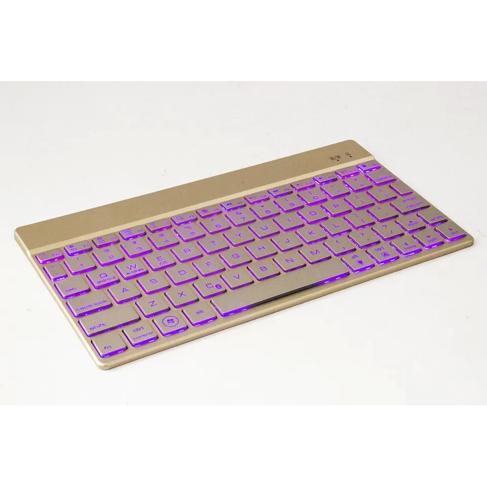 Luxury Aluminium Wireless Bluetooth Keyboard with/without 7 Color Backlight for Huawei S7-601 MediaPad Vogue s7-601c | Компьютеры и