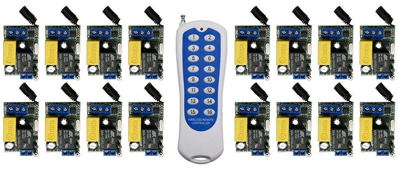 

1000M Long Range AC220V 1CH RF Wireless Remote Control Switch System Transmitter+Receiver,315/433MHZ/lamp/ window/Garage Doors