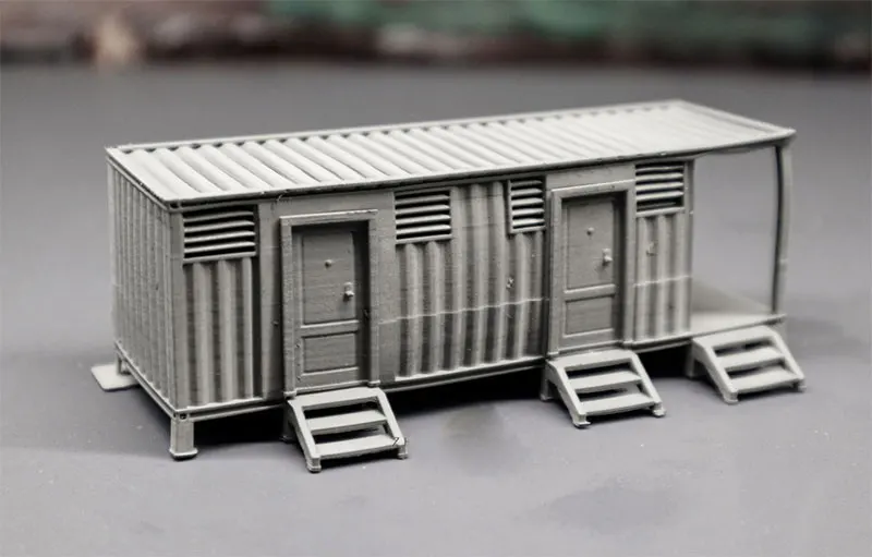 1/87 машина контейнер комната DIY сборка пластиковая архитектура песок стол набор декораций поезд строительные наборы Хо весы