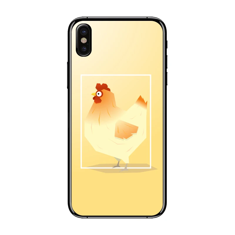 Ultra Thin Cute Chicken Printed For iPhone X Soft Clear Phone Case 7 7Plus 6 6S 6Plus 5 8 8Plus 10 Protector |