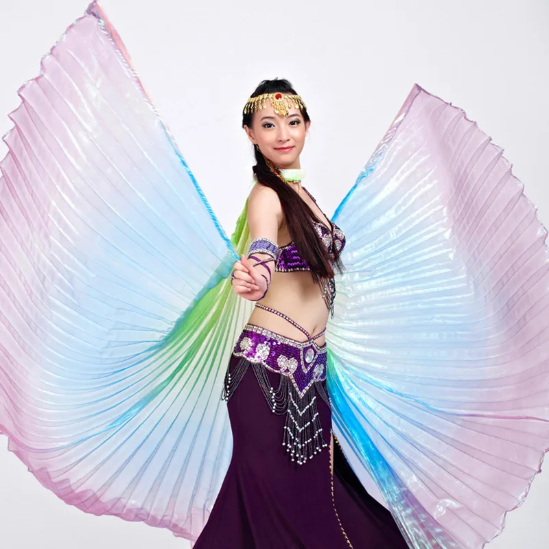 Large Belly Oriental Eastern Egypt Dance Butterfly Isis Angel Wings for Women Bellydance Dancing Costumes Accessories Close Back |