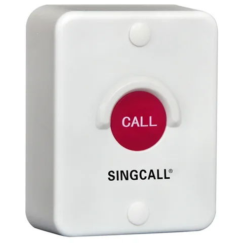 Беспроводная система вызова SINGCALL, красная Кремниевая кнопка, водонепроницаемая, солнцезащитная, Пыленепроницаемая, Противоударная, пейджер с одной кнопкой (APE510)