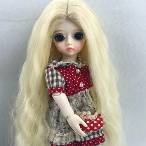 Бесплатная доставка новое поступление парик для куклы Bjd SD 1/6 6 7 дюймов