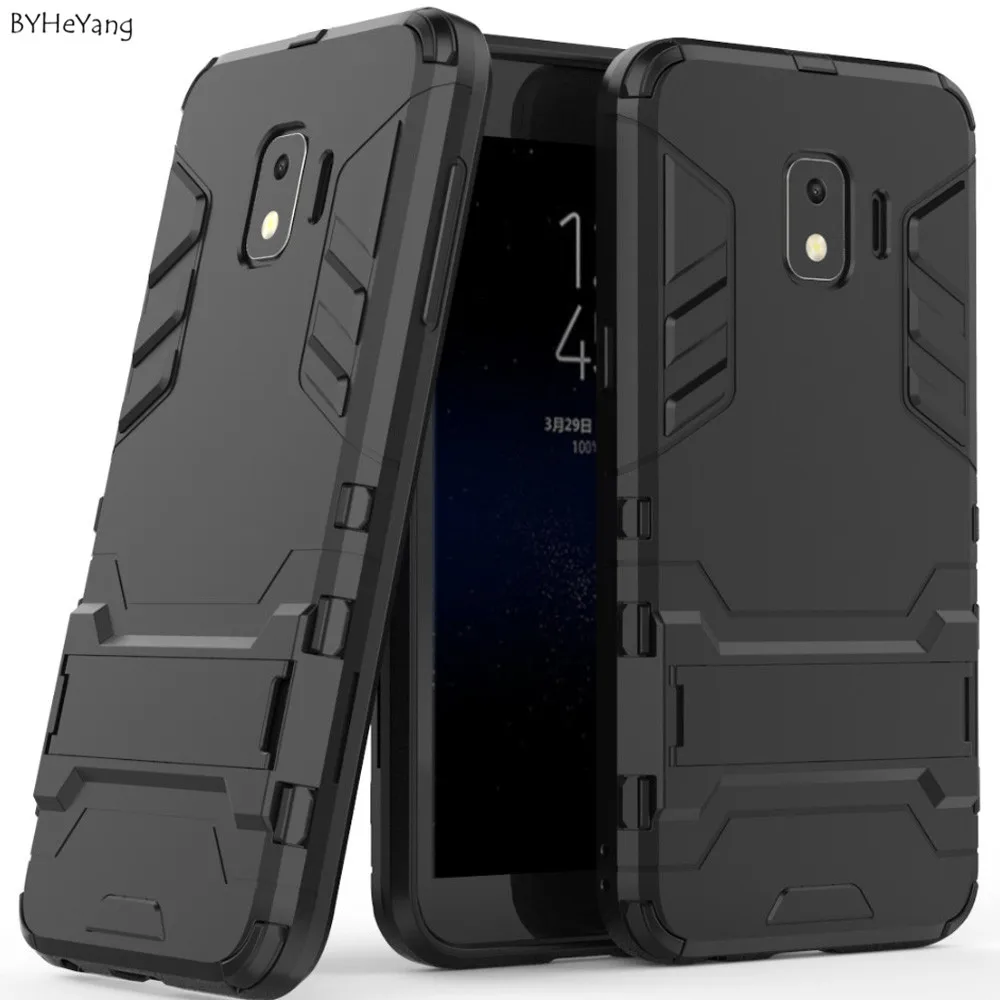 BYHeYang для Samsung Galaxy J2 Core чехол PC + Силиконовая Броня ударопрочный 3D защитный J2core SM-J260