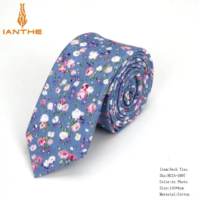 Neck Tie Фирменный мужской дизайнерский узкий платок с цветочным принтом, темно-синий Цветочный платок с квадратным платком, галстук-бабочка, галстуки, набор костюмов для мужчин - Цвет: Neck Tie