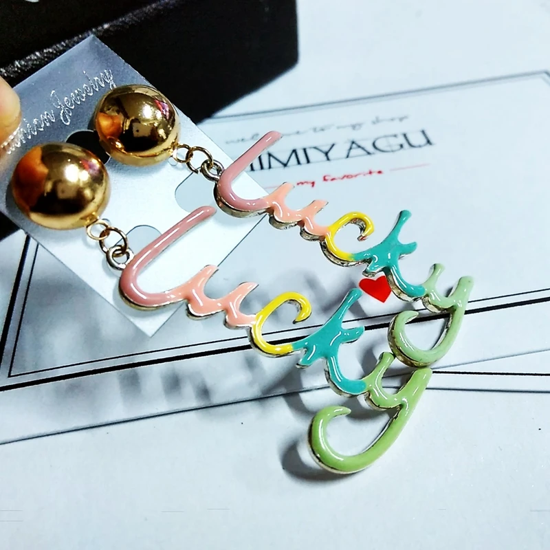 Большие акриловые украшения для вечеринок|dangle earrings|earrings bigbrinco grande |