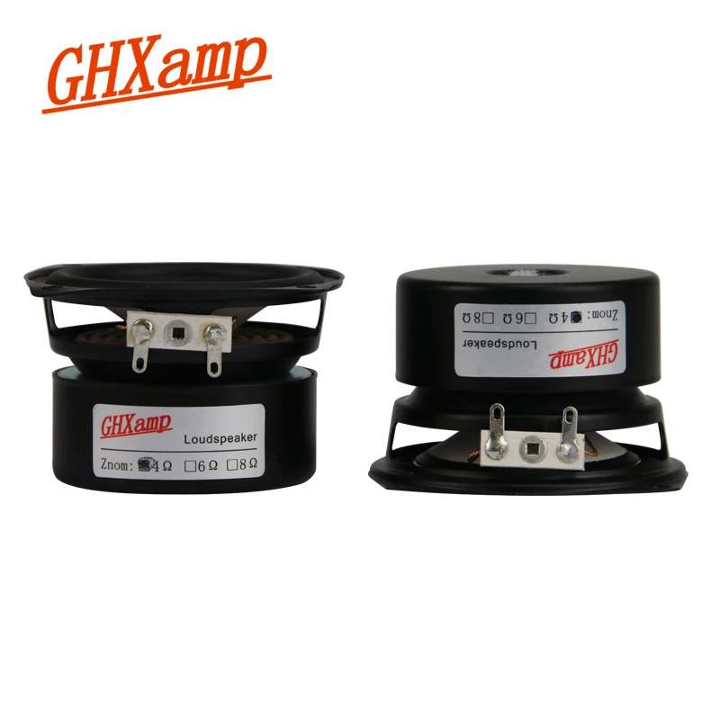 GHXAMP 2 5 дюймов 66 мм HIFI полный диапазон динамиков единиц высокая чувствительность