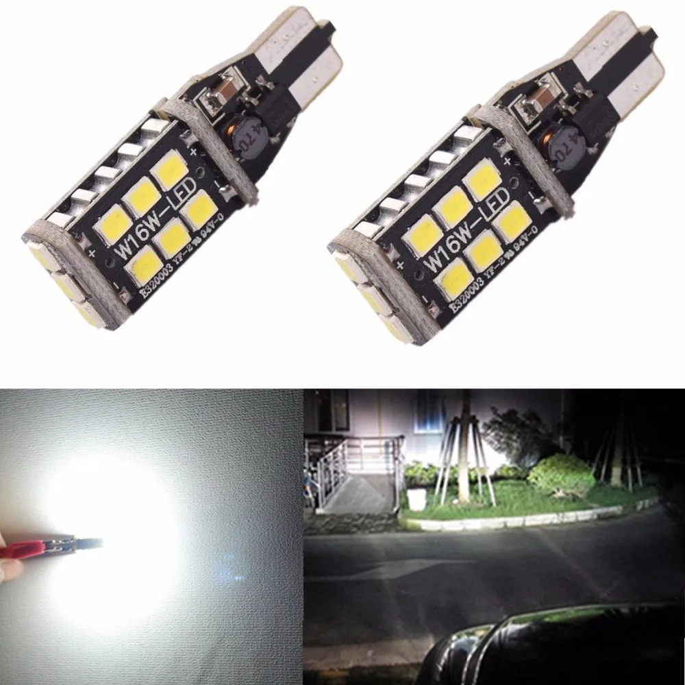 CANBUS без ошибок 921 912 906 T15 800 люмен 6000K белый высокая мощность 2835 15 SMD светодиодный
