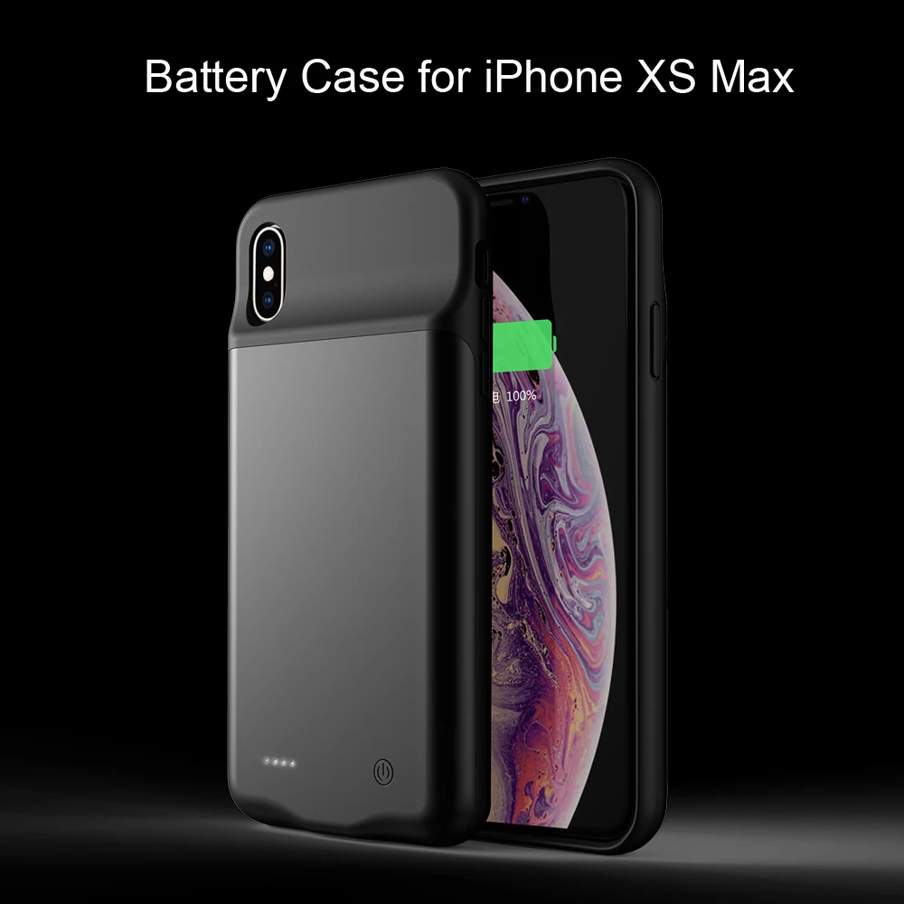 Чехол для аккумулятора EtopLink iphone XS зарядное устройство 5000 мА/ч внешнее резервное