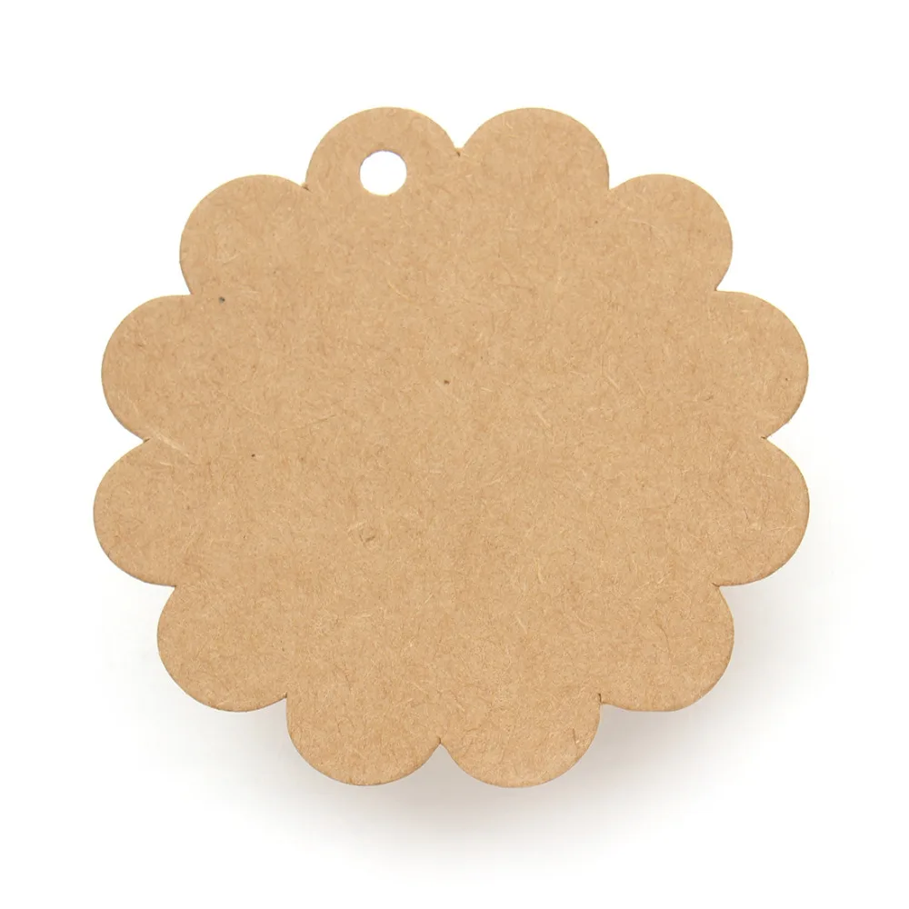 100 шт./лот пустые коричневые крафт бумаги помеченные карты ручные бирки