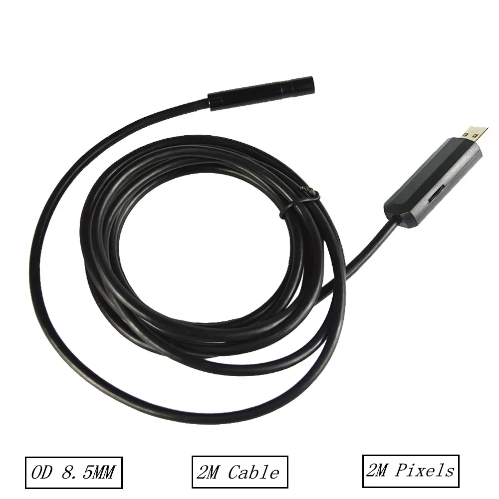Промышленные 8.5 ММ USB Эндоскоп HD 720 P 2 Мегапикселей Эндоскопа Инспекционной Камера