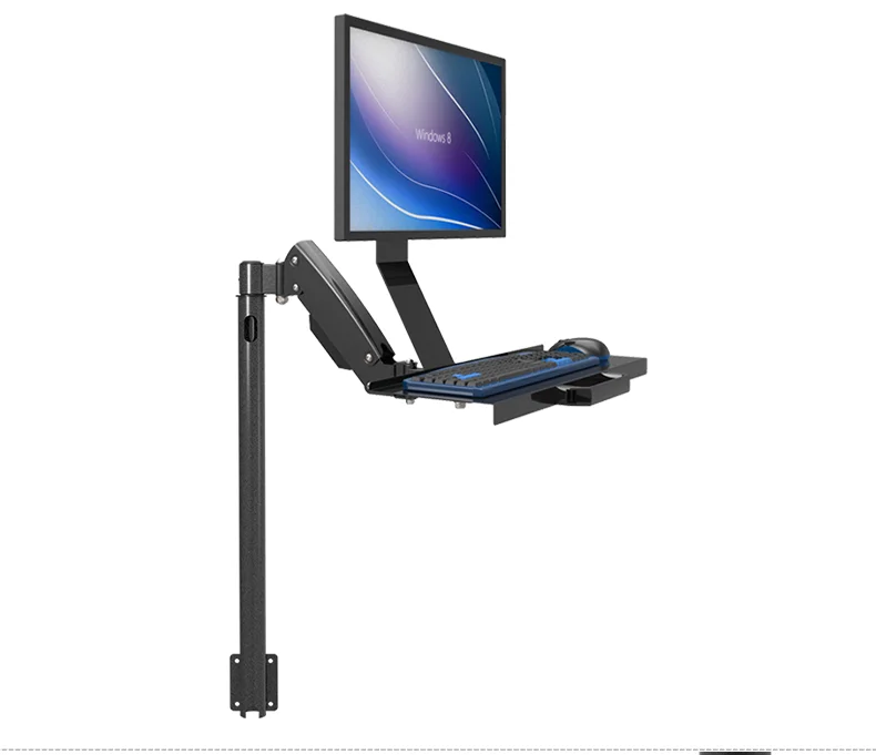 W815A напольная клавиатура с газовой пружиной|monitor floor stand|floor monitor standmonitor holder arm |
