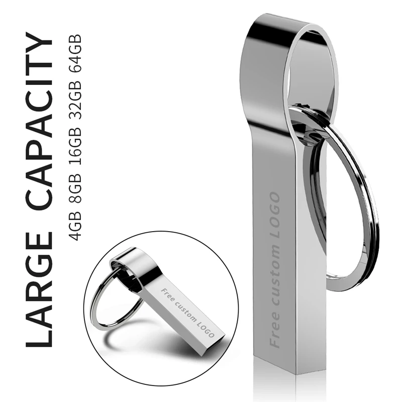 2019 новый ключ USB flash Drive 32 GB Металл высокого Скорость флешки 64 128 8 флэш памяти