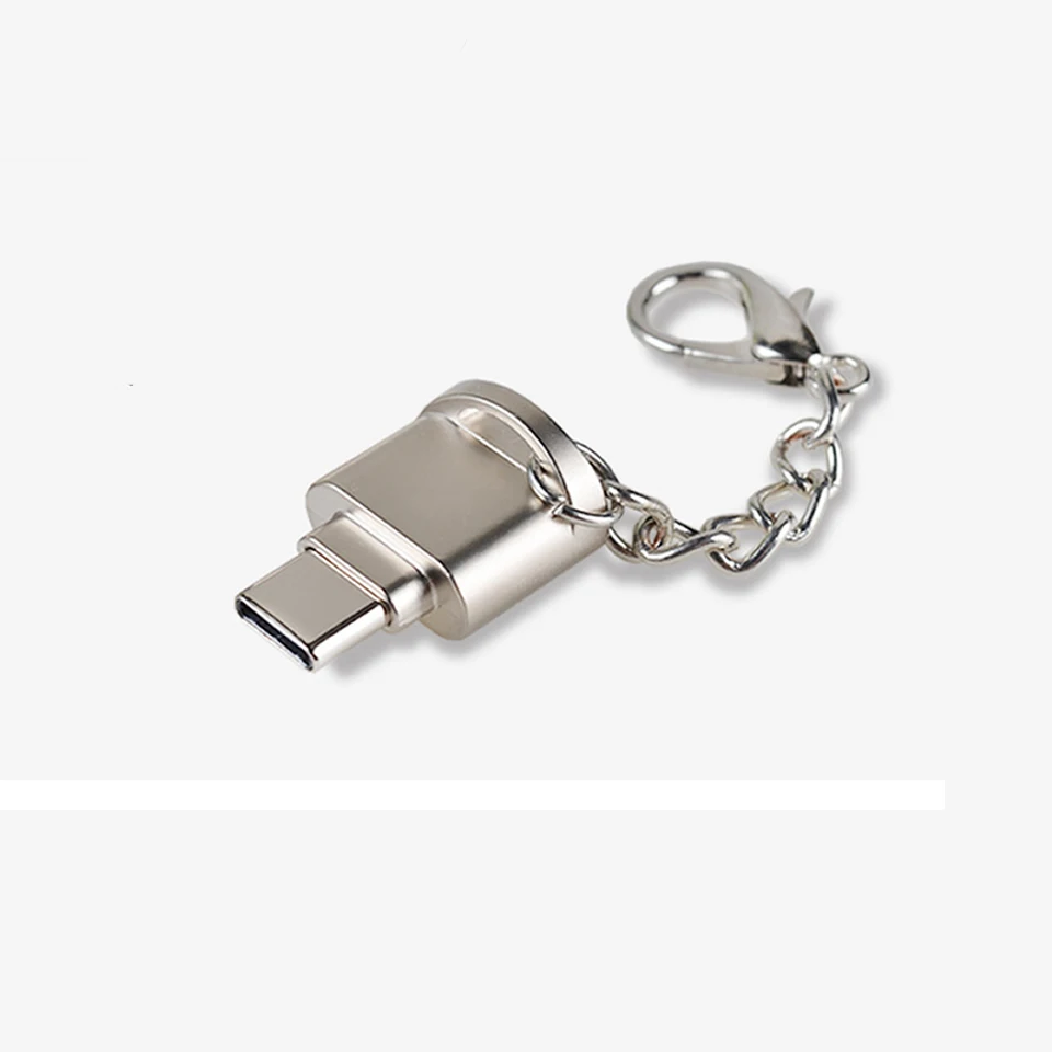 Портативный USB 3,1 Type C кард-ридер USB-C TF Micro SD OTG адаптер Type-C кард-ридер для Samsung Macbook Huawei LeTV - Цвет: B Type-C Gold
