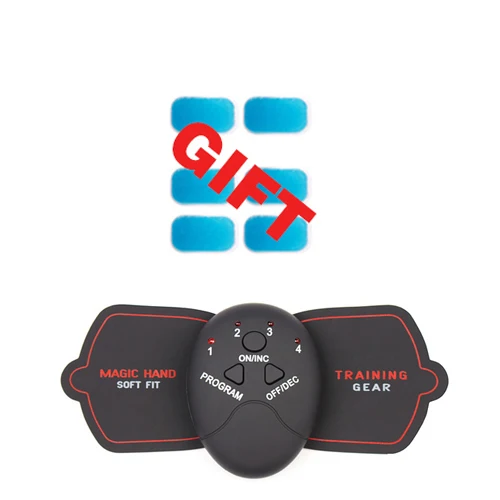 Бежевый Abdominal Muscle Trainer Training Apparatus EMS Muscle Stimulator Belt Fitness Massager Body Slimming Shaper Machine Fat Burning - Цвет: Бежевый