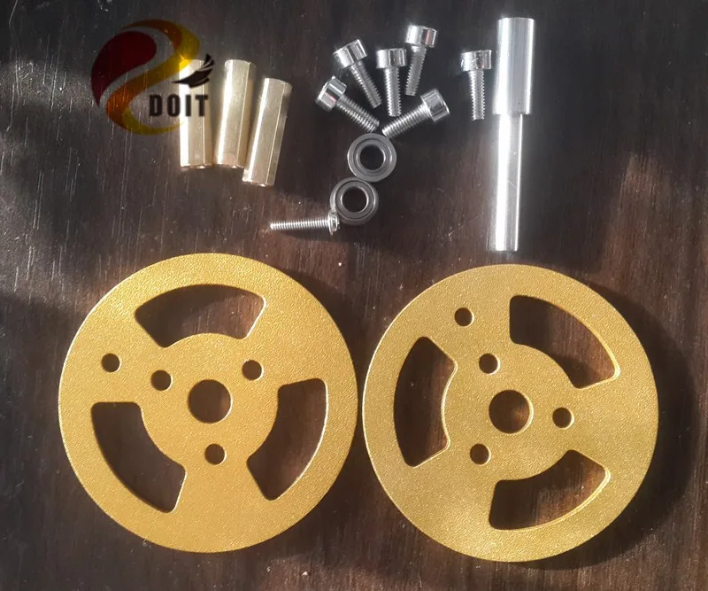 Официальный DOIT 6 шт./лот металлический подшипник колеса для робота Танк шасси