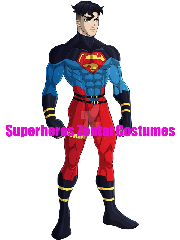 Костюм Супермена с 3D принтом костюм для юной справедливости супермальчика на