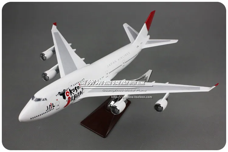 47 см Boeing 747 Yokoso Япония авиакомпаний модель самолета JAL воздух B747 400 Аэробус